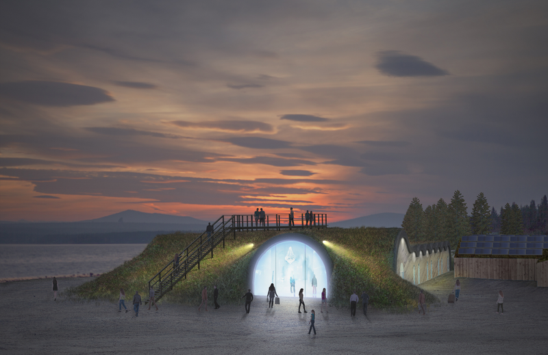 Illustration for article titled Solar Power Will Keep This Ice Hotel Nice and Cold All Year